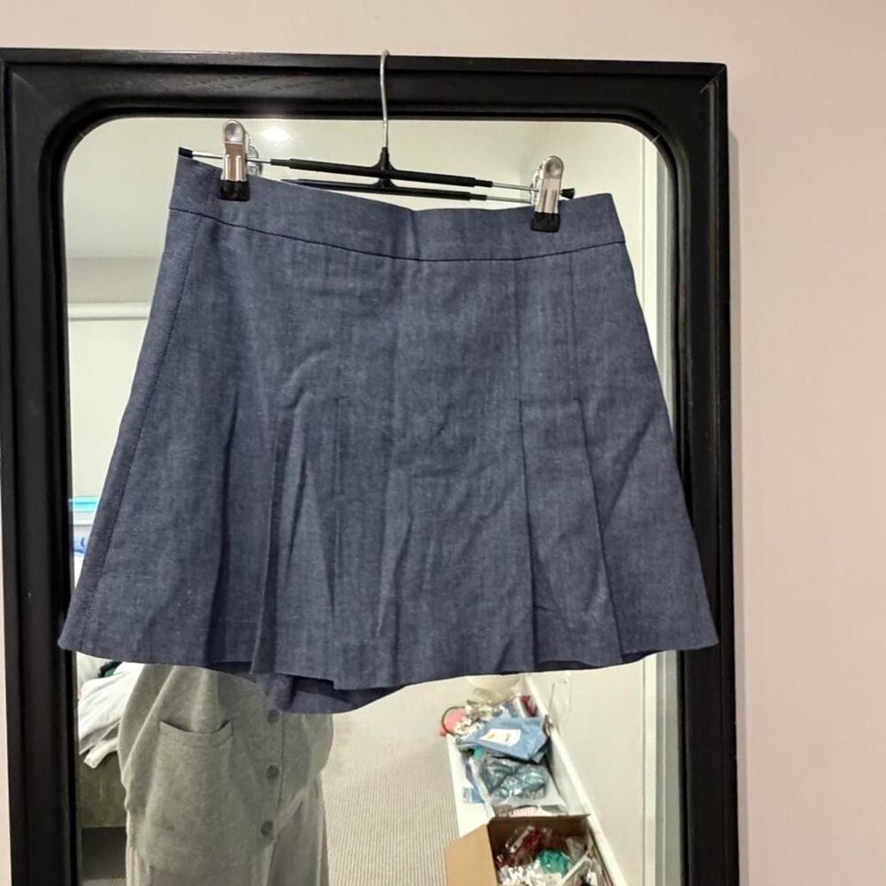Zara Women's Blue and Navy Skirt